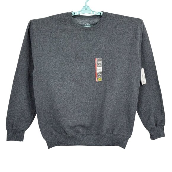 Athletic Works Men's Fleece Dark Gray Sweatshirt M (38-40) Moisture Wicking NWT - Picture 1 of 10